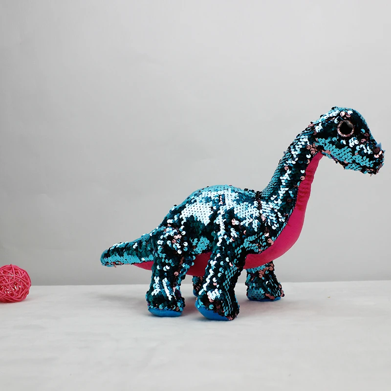 sequin dinosaur plush