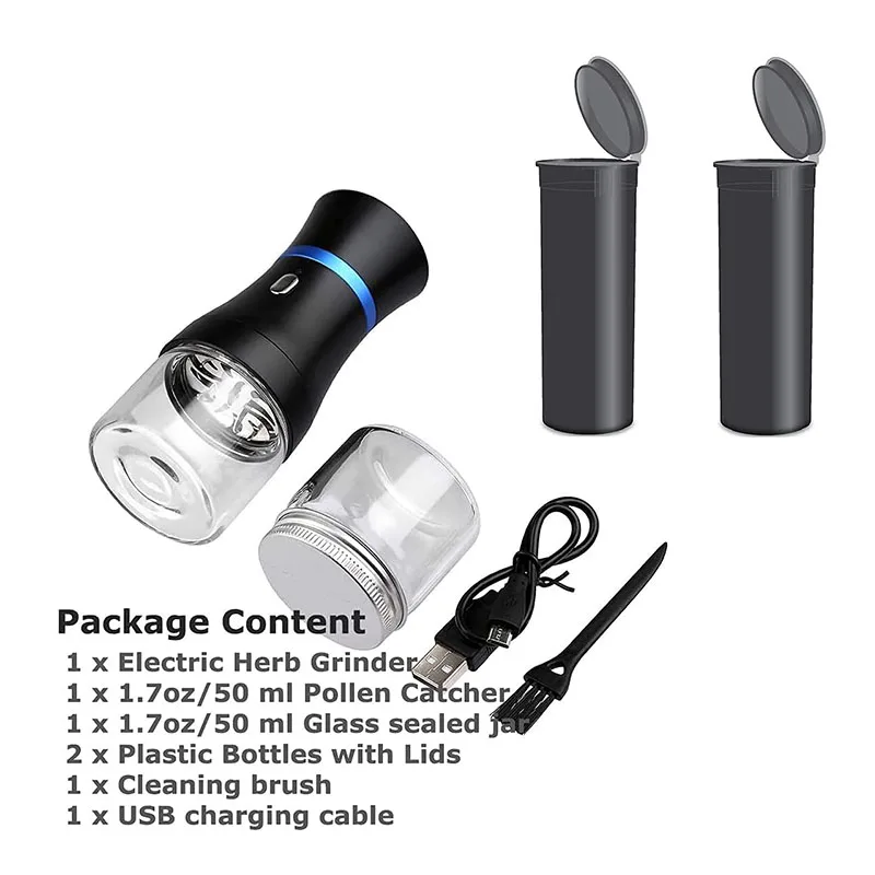 Mamba Loader XL V2-55 Electric Herb Grinder, USB Rechargeable, Aluminum