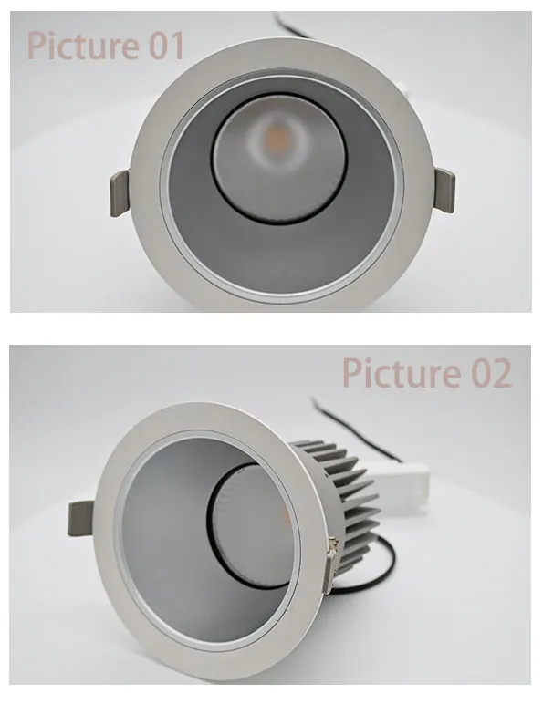 Commercial Good Quality Direct Illumination Protected Against Water Indoor Round Anti Glare Down Light