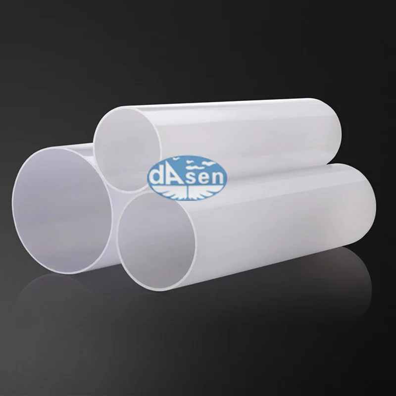 Customize Opaque PMMA Colored Milky White Acrylic Large Tube Flexible