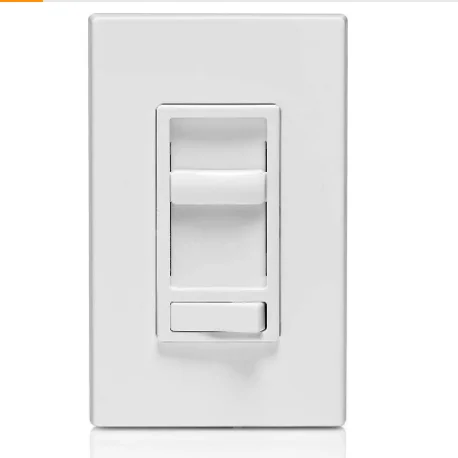 US single pole  SureSlide Universal Dimmer Switch, , for Dimmable LED Lights, CFL, Incandescent, Halogen Bulbs,UL/cUL listed