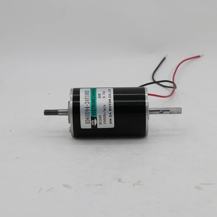 12v/24v Dc Long Shaft Motor 10000 Rpm High Speed Motor Miniature 80w ...