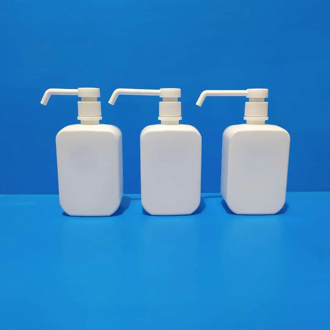 产品描述 500毫升消毒瓶,凝胶喷雾瓶,一次性洗手液方形瓶,长嘴架瓶