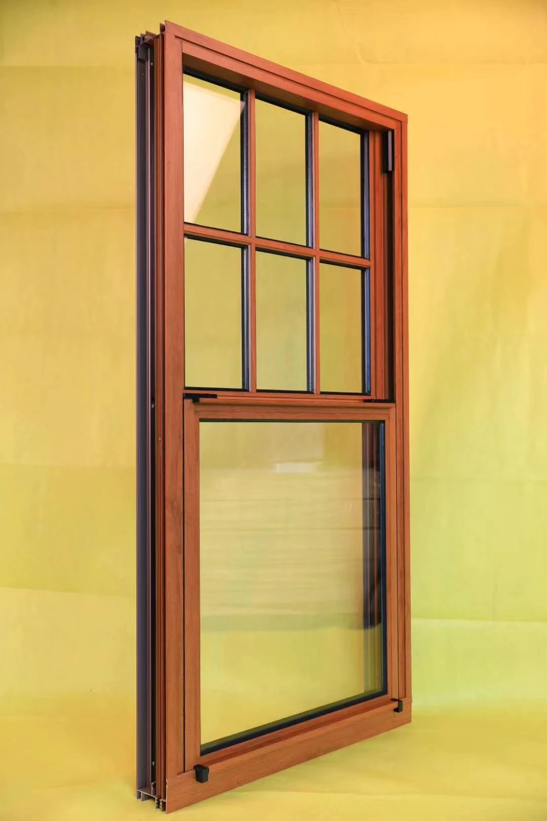 Promote Window European Standard Sound Insulation Doublelayer Glass,Aluminum Inclined And