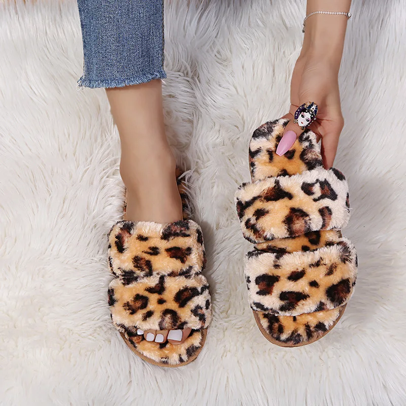 designer fur sandals
