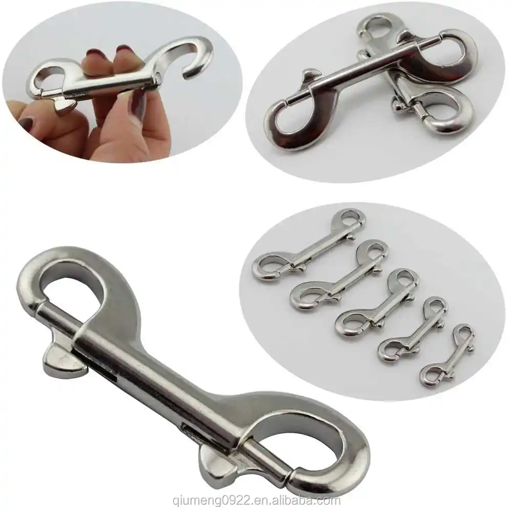 65mm Scuba Dive Stainless Steel Double Ended Snap Bolt Buckle Trigger Hook 