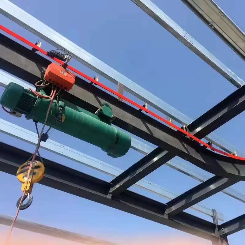 带cd1 电动葫芦的弧形单轨起重机,由导体杆系统供电