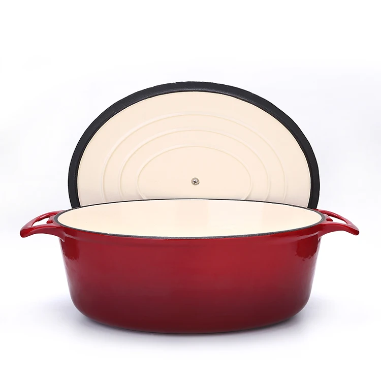Wholesale Oval Enamel Cookware Set Enamel Cast Iron Casserole Cooking