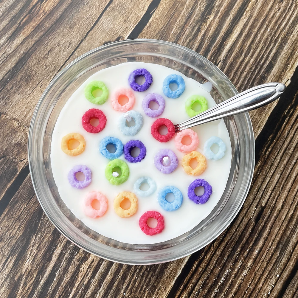 Cereal With Bowl Novelty Cereal Candle Simulated Food Scented Candle
