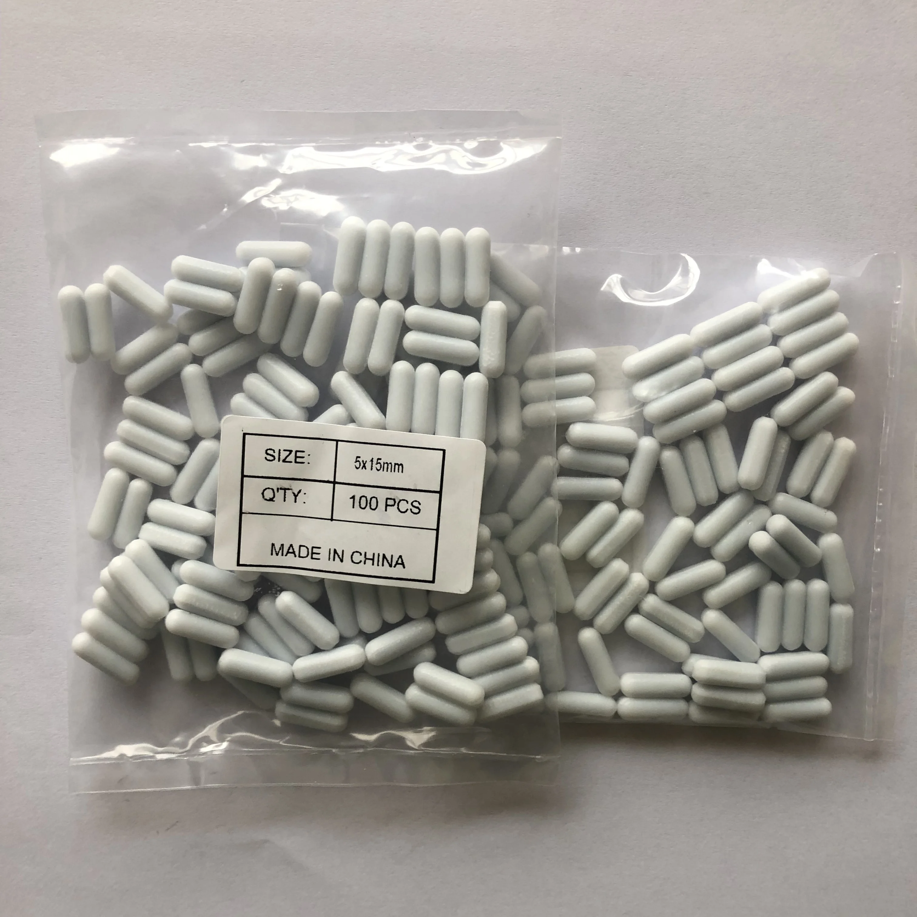 Strong Lab White Ptfe Coated Stirrer Bars Stirring