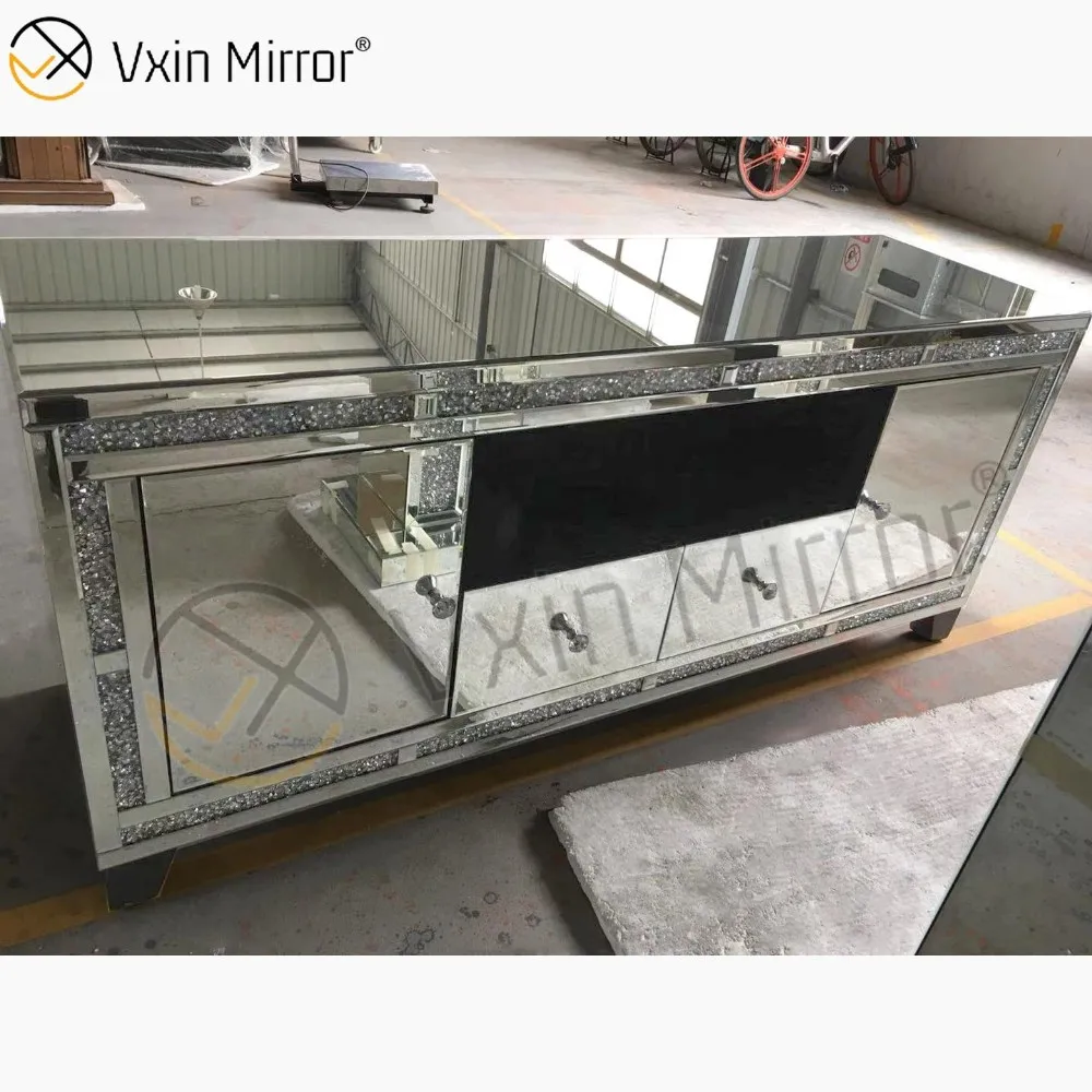 Wholesale Simple Mirrored Tv Living Room Furniture Customized