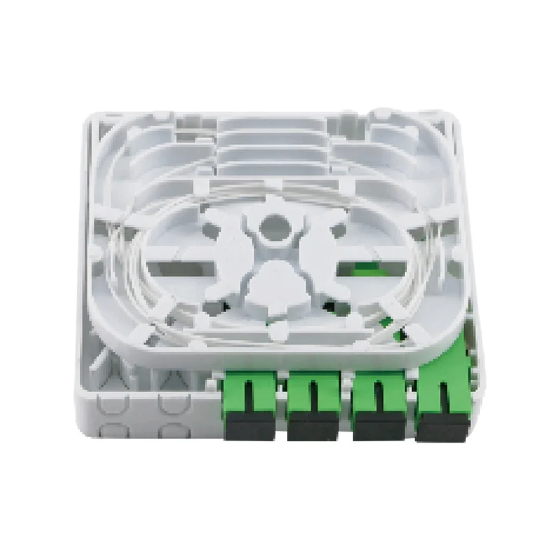 FTTH Fiber Optic Wall box 4 Core Fiber Desktop Box fiber wall outlet ...