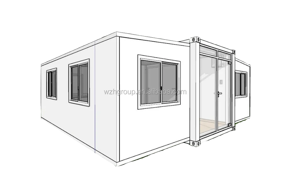 2020 Wzh Prefabricated Modular Light Gauge Steel House Modern With 2