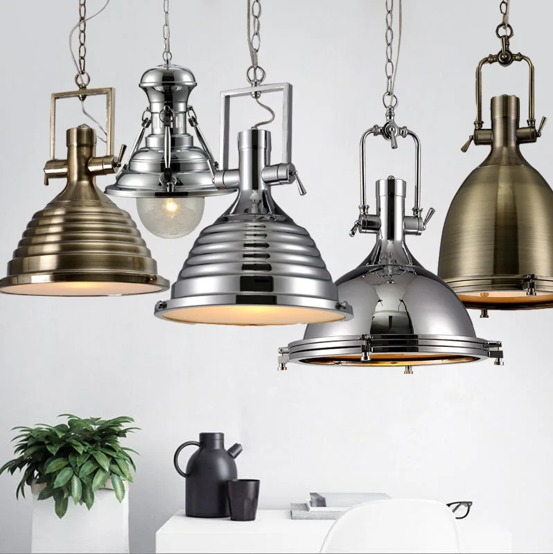 High quality vintage industrial design retro led decorative light loft pendant lamp Restaurant Bar Cafe Home
