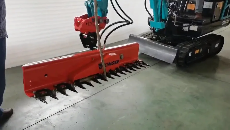 Kinger New Design Hydraulic Hedge Trimmer Cutter Excavator Hedge