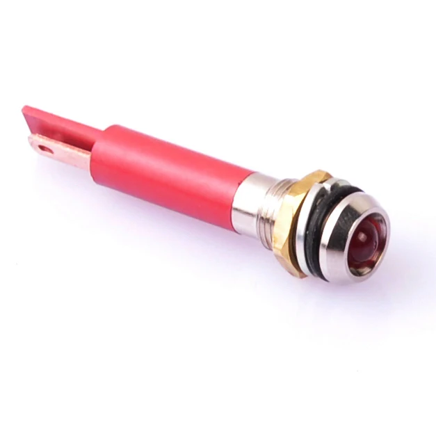 TOOWEI 8mm Plastic Base Metal Red Colour Waterproof Led Indicator Light Price