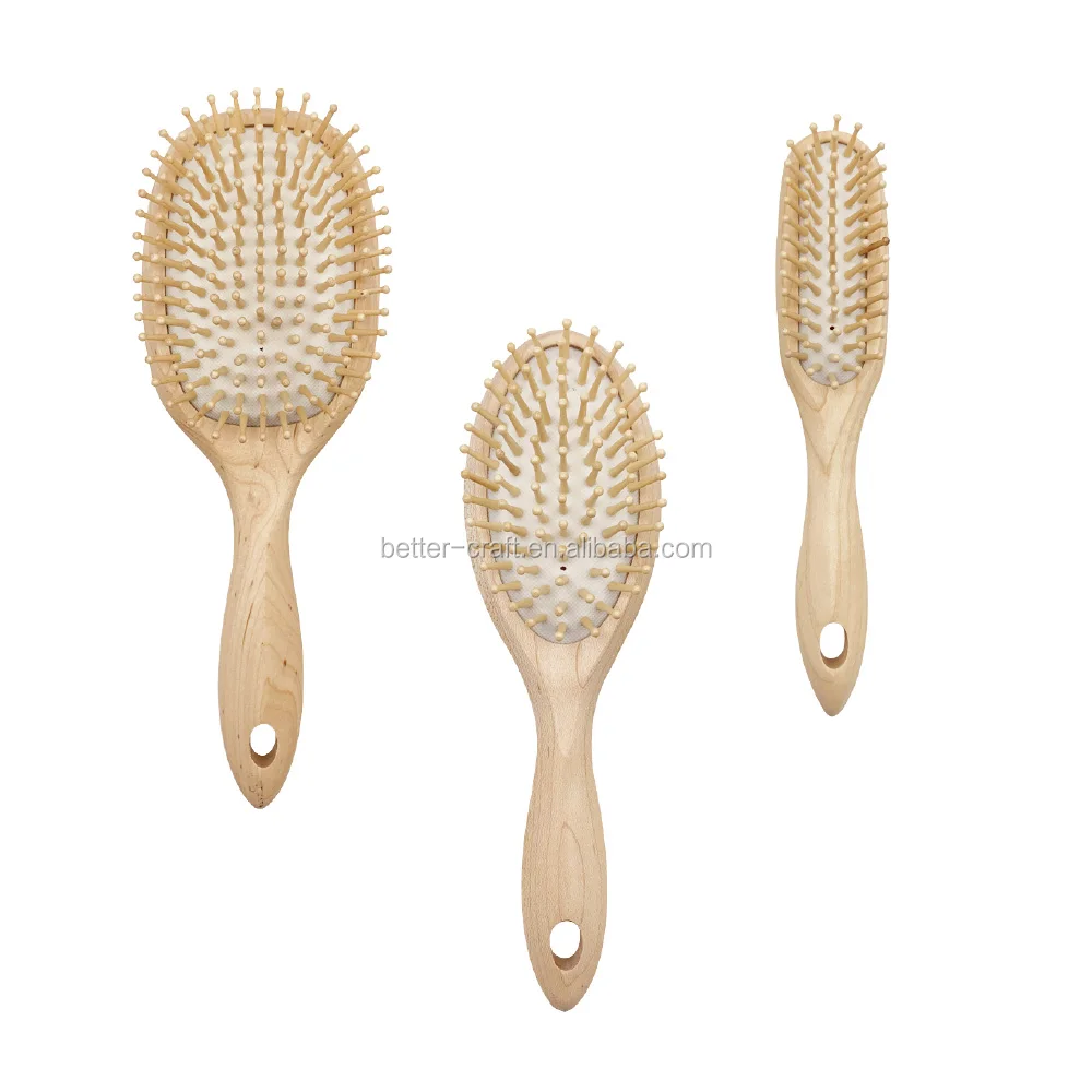 Hair Brush with Wooden Pins