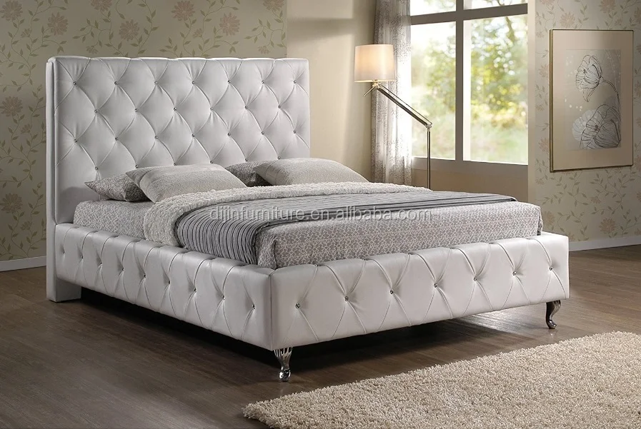 latest double bed designs modern leather beds slat wood