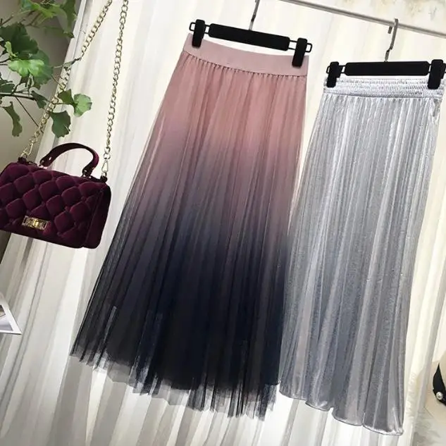 summer long tulle skirts