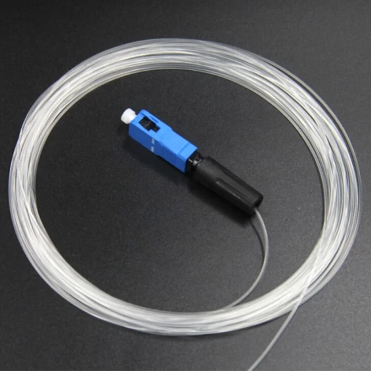 Fttr Invisible Fiber Optic Cable 09mm Sclc Transparent Indoor 1 Core