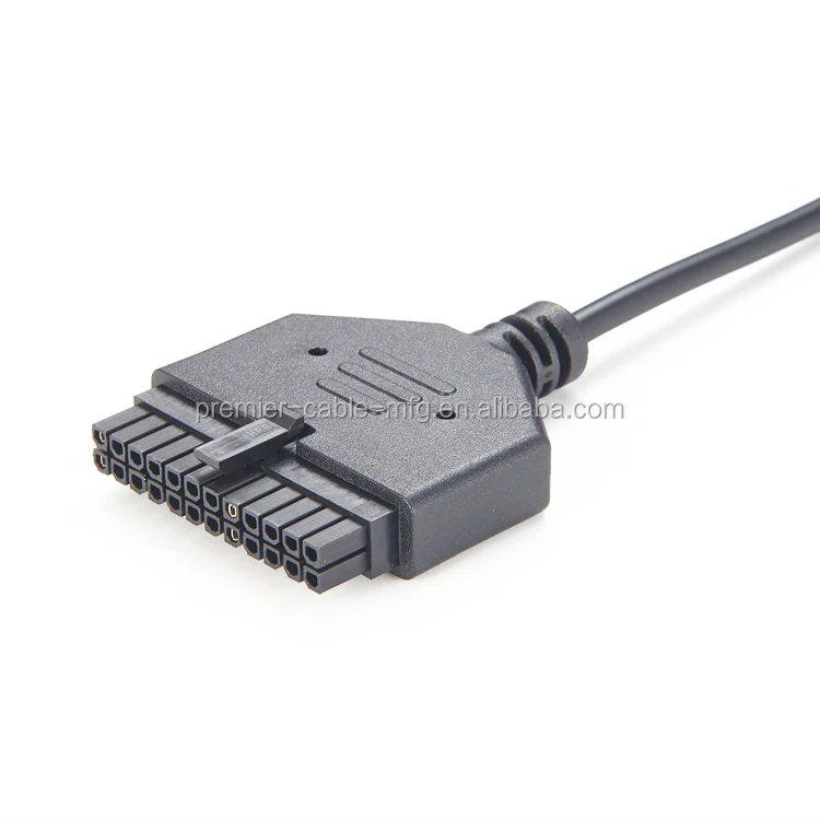 ATX Molex Micro Fit 24pin Male to Open Wire Power Cable Pitch manufacture