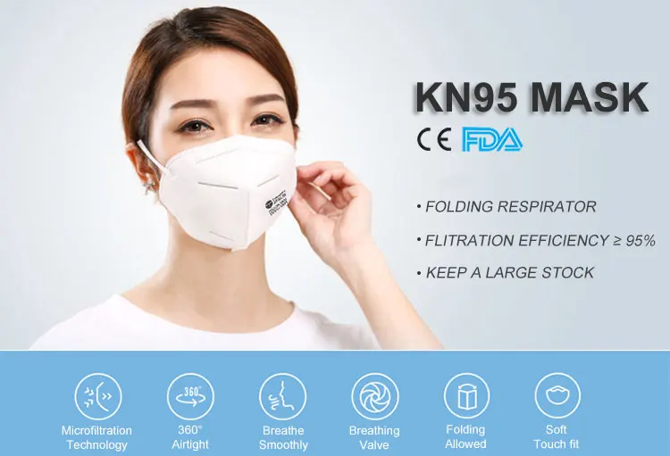 Wholesale Disposable Air Folding Anti Particulate Respirator N95 Mask