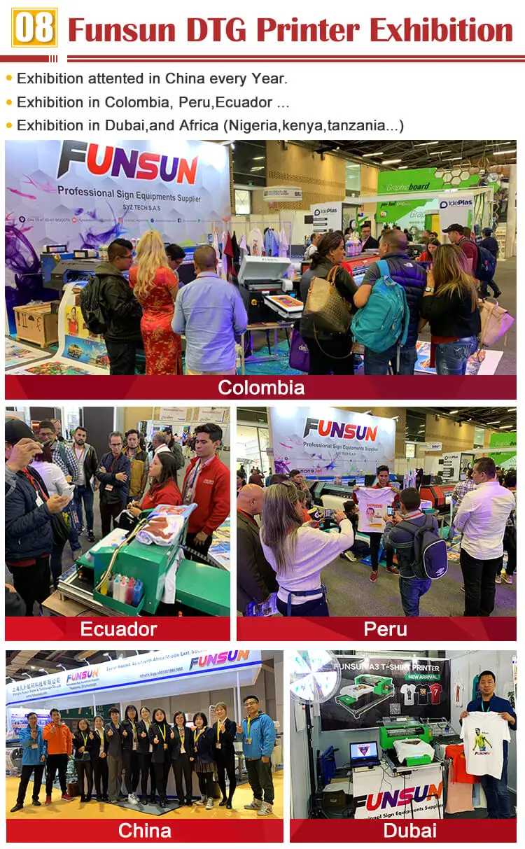 A3 Size Digital Touch Screen DTG Printer Garment T-Shirt Printing Machine for T-Shirts Bags Jersey with White Ink Cycle System