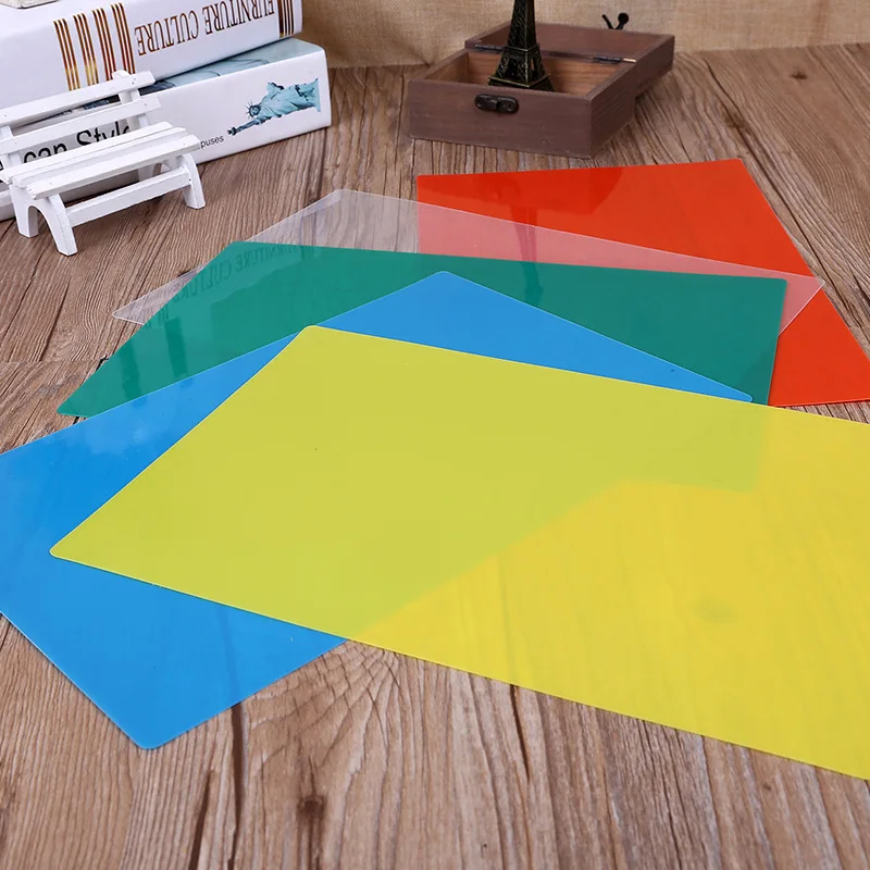 High Quality A4 Size Pvc Binding Cover Colorful Pvc Book Cover Embossed