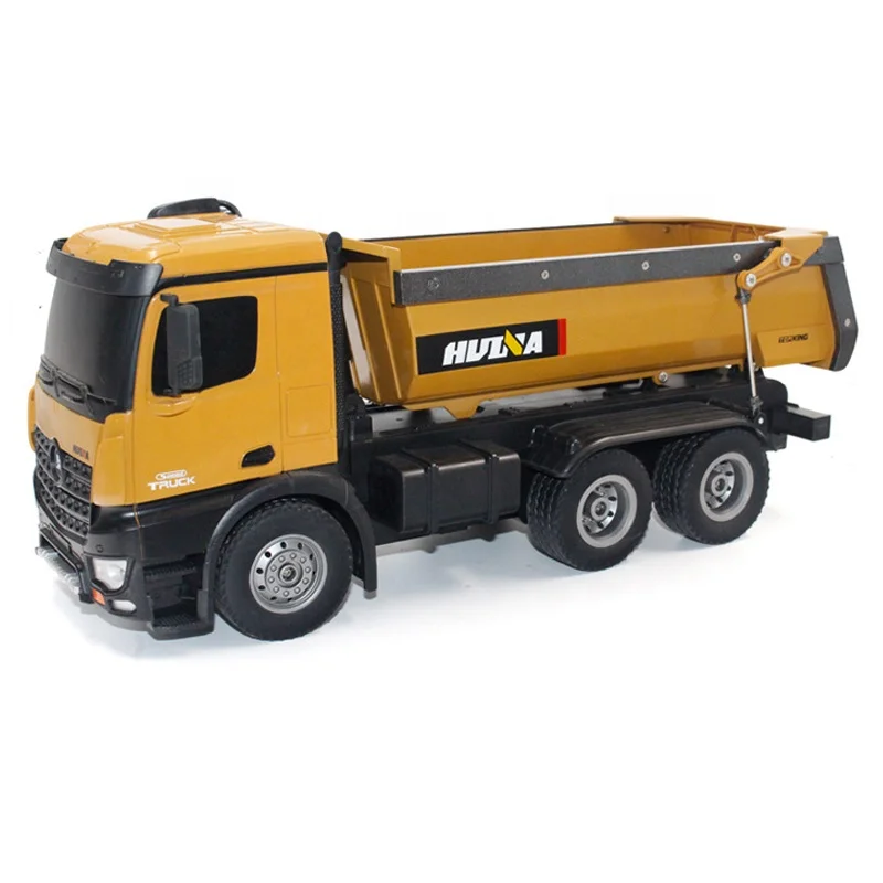 1/14 Scale RC Dump Truck Toy - 2.4GHz 10CH Construction Vehicle