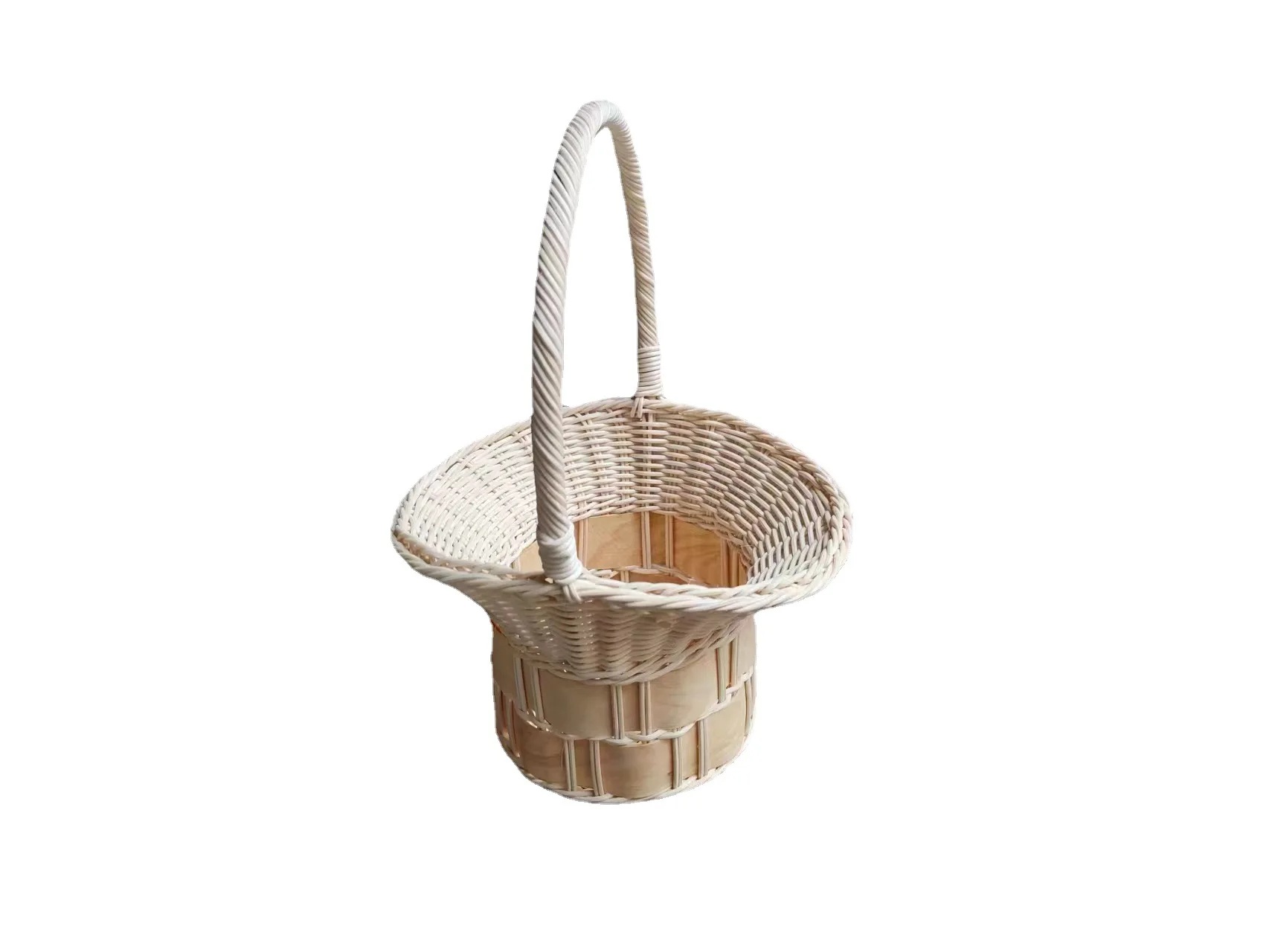 Fulai Natural Woven Gift Basket With Handles Rattan Gift Basket Buy