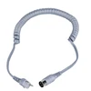 Multi Core Color Options Customized PU Bight Cable cord coiled cable spring wire for electricity cable