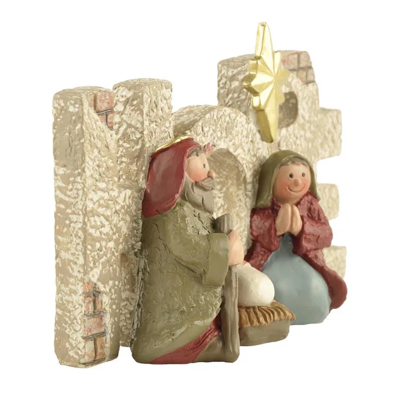 Stock Supply Polyresin Christian Holy Family Statue Religious Figurines