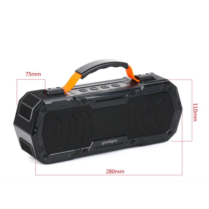 Wireless Speaker Support For Cyclic Charging Built In Super FM Antenna Hands Free Calls USB Speaker - ANKUX.COM