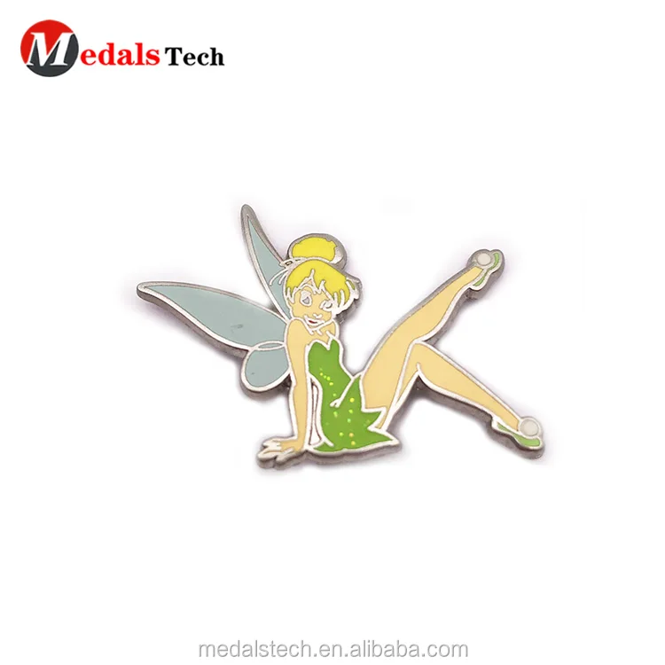 Promotional custom  enamel flower shaped metal  lapel pin badge