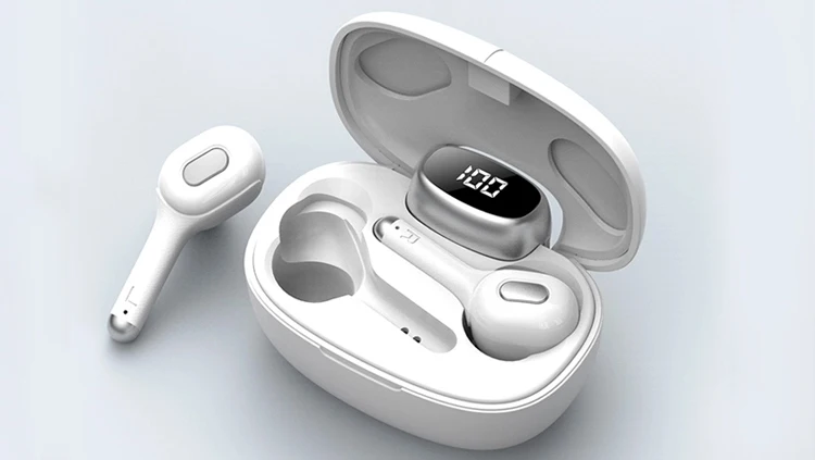 T9S wireless Bluetooth translation headset tws5.0 sports waterproof hanging ear digital display with charging box - ANKUX.COM