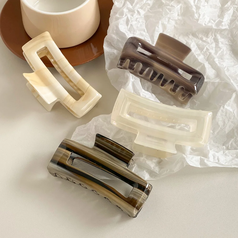 Elegant Acetate Big Large Unique Claw Clips 2023 Customized Claw Clips