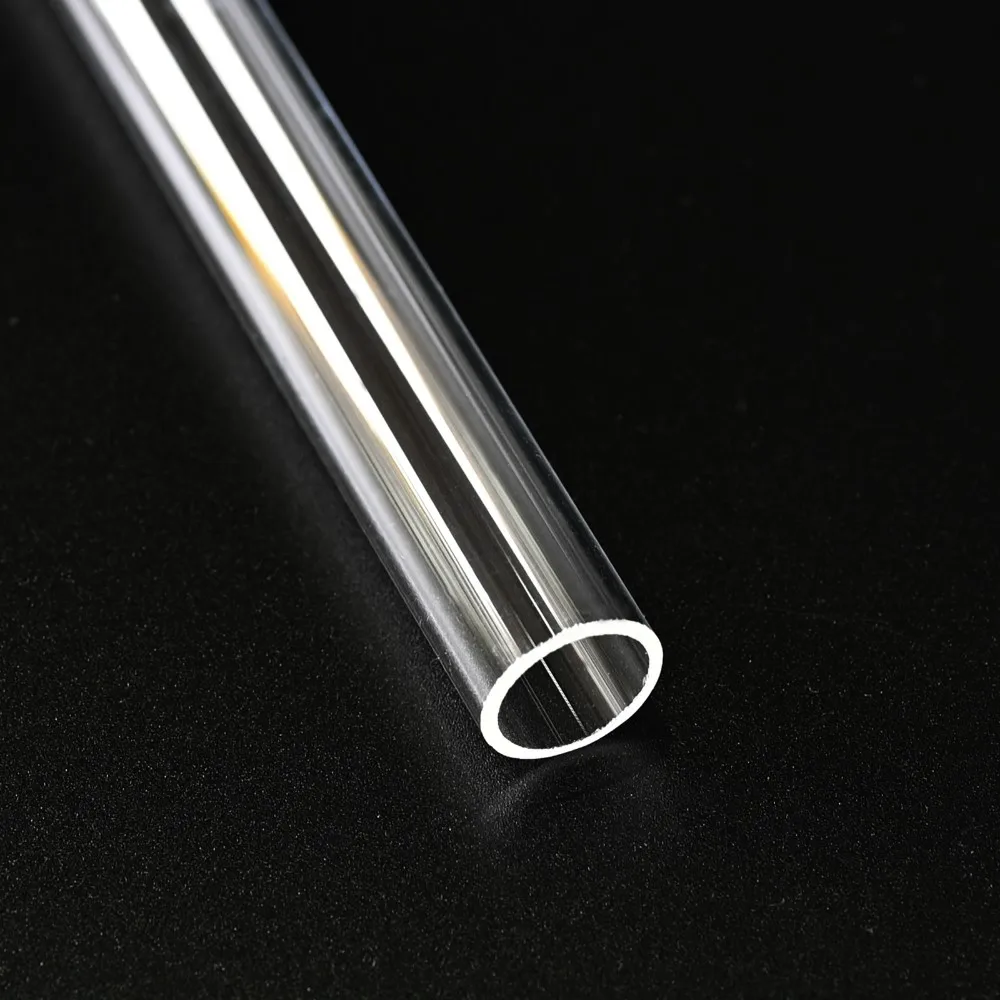 Fused Silica Quartz Tube Clear Glass Cylinder Heat High Temperature