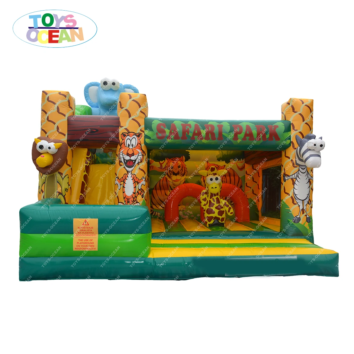 2022 New Jungle Animal Inflatable Safari Park Bouncer House Jumping ...