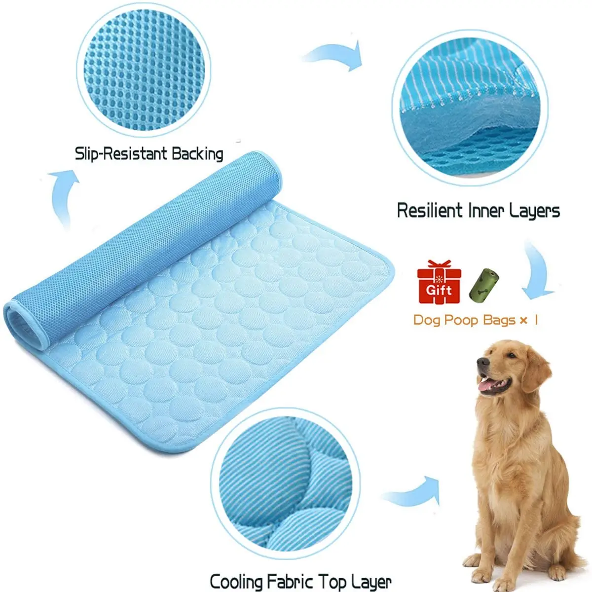 Pet Cooling Mat Ice Silk Cooling Mat Drop Shipping For Dogs And Cats ...