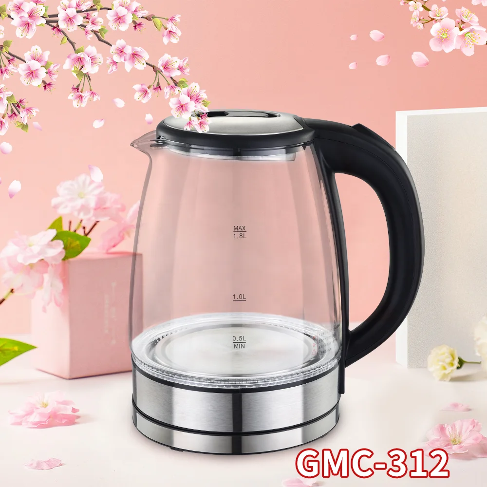New Arrival Of 1.8l Glass Electric Water Kettle Of Home Appliance Auto