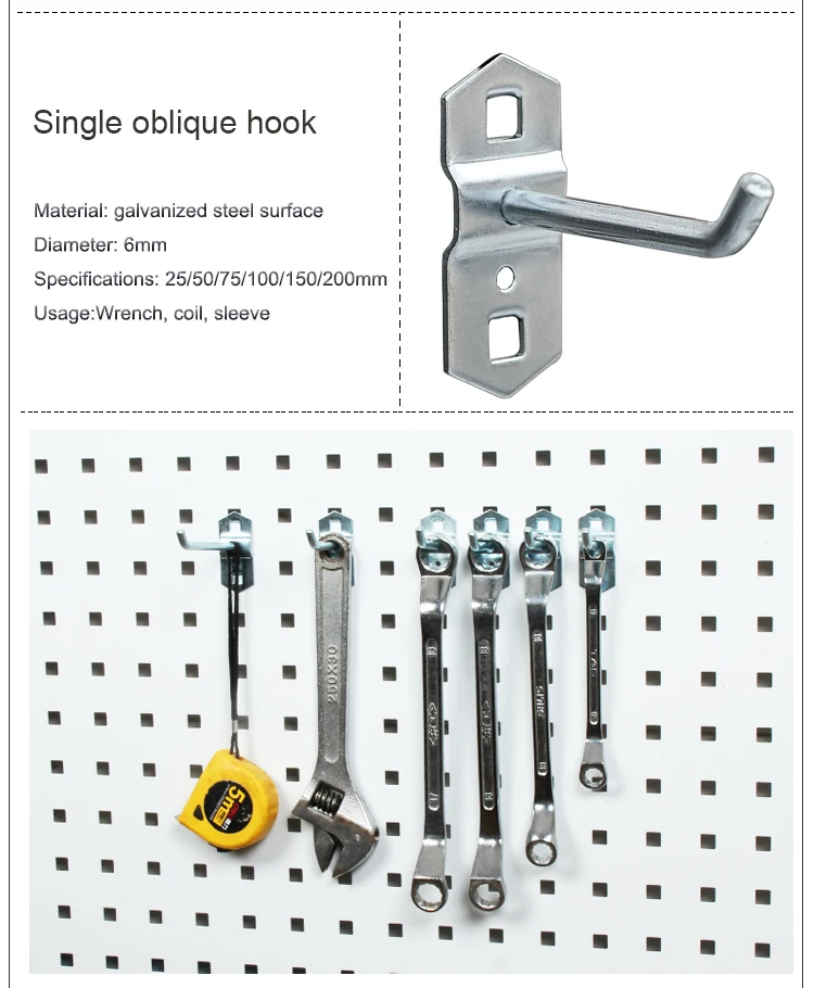 Square Hole Tool Stand Pegboard Hooks Buy Metal Hooks,Pegboard Hook,Pegboard Hooks Set Product