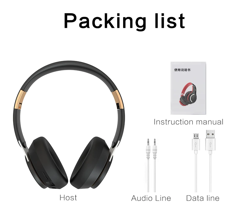 Bests Headband Earphones Wireless Music Stereo Earphone Wireless Blue Tooth Headset Noise Cancelling - ANKUX.COM