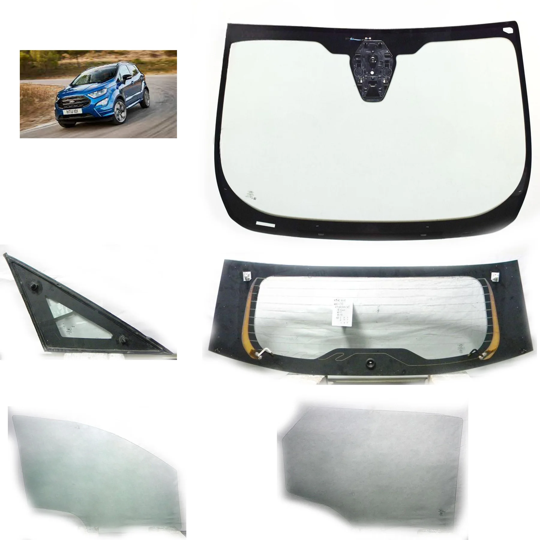 Ford Ecosport Windshield Glass Sunroof Car Glass Auto Glass Car Parts Windshields Car Sunroof