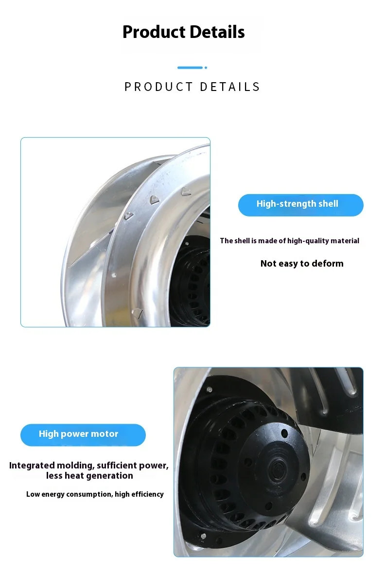 Outerrotor Centrifugal Exhaust Fan, SP-H-355, 220V - detail 8
