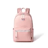 Korean new women soft zipper casual waterproof custom pink backpack
