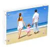 OYUE Glass acrylic photo picture frame clear factory directly sale Double Sided Glass Photo Frame