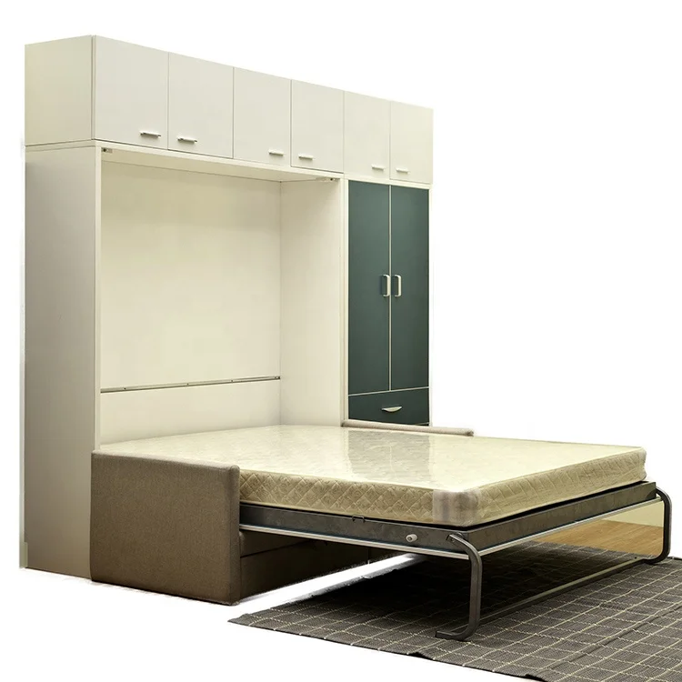 Multifunctional Vertical Wall Bed Mechanism Smart Invisible Murphy Bed