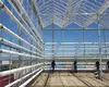 Venlo Type Tip Roof PC Sunshine Board Multi-Span Greenhouse for Seedling Breeding/Rose Market/Dwarfed Fruit Tree