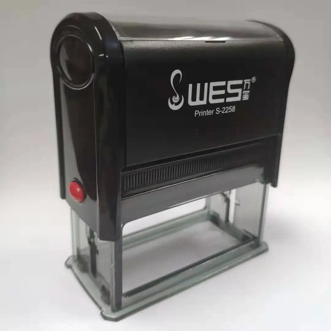 Wes Custom Carimbo Office&school Rubber Stamp Self Inking Stamps Holder