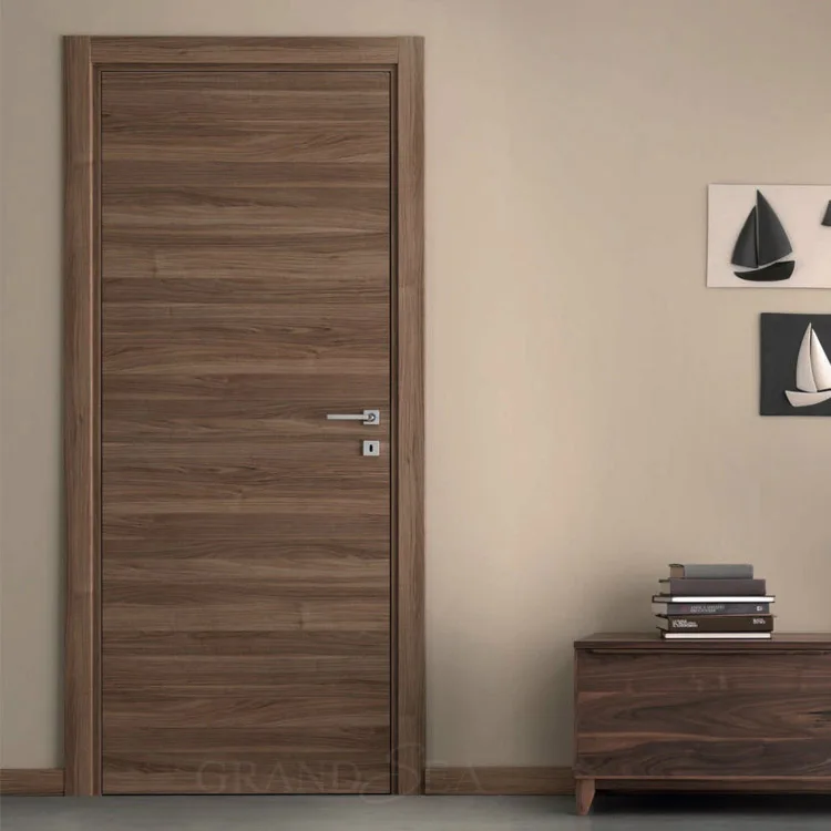 Latest Simple Korean Design Mdf Veneer Semi Solid Core Flush Door Buy